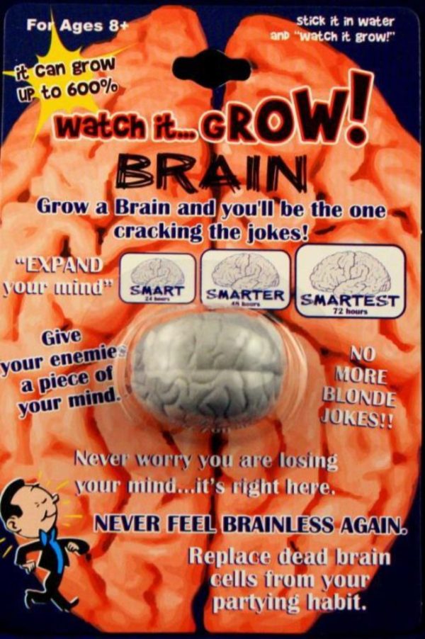 Watch It Grow BRAIN - Pack of 35 Collectible Magic Growing Brains