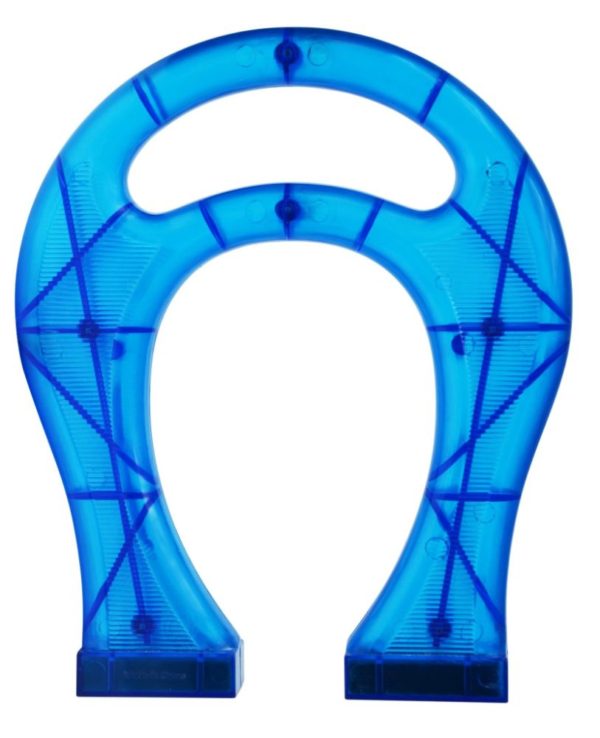 8.5 Inch Giant Translucent Blue Horseshoe Magnet