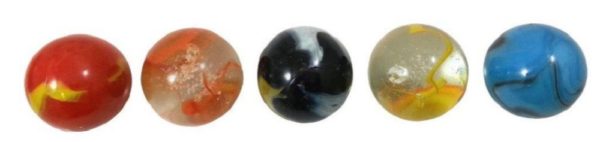Mega Marble - ToeBreaker Grab Bag - 5 Jumbo 2 Inch Glass Marbles