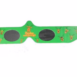 3D Holographic Glasses: See Reindeer at Any Bright Point of Light - One Pair