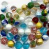 NEW for 2024! Pk 25 Bulk Assorted PeeWee Glass Marbles 12mm Oxygen Princess Solar Rooster etc. - Image 2