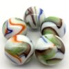 New for 2024! 25mm Tie Dye Glass Marble Shooter 1" Pk 5 House of Marbles Vacor - Image 5