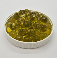 Vintage 14mm "Gold" Pack of 25 Player Glass Marbles (~9/16 inch) - Translucent Gold Crafts Decor