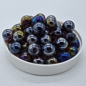 Vintage 14mm "Lustered Lilac" Pack of 25 Player Glass Marbles (~9/16 inch) - Translucent Lilac Iridescent Crafts Decor