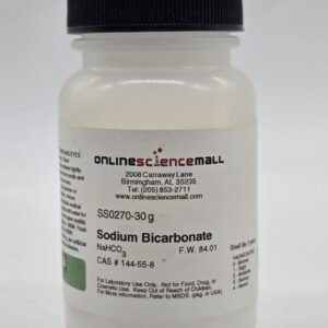 Sodium Bicarbonate 90g total- Chemical Reagent three pack, 30g each.