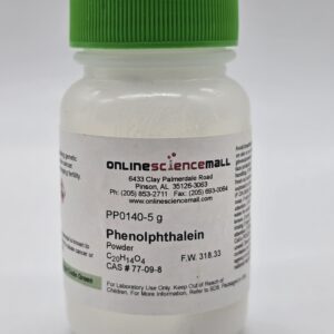 Phenolphthalein Powder 15g total (3 pack of 50g each) - Chemical Reagent