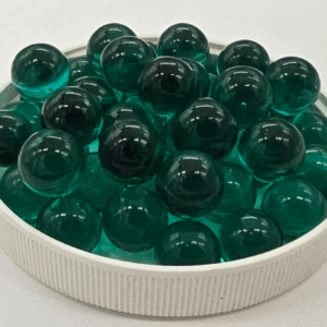 Vintage 14mm "Teal" Pack of 25 Player Glass Marbles (~9/16 inch) - Translucent Teal Crafts Decor